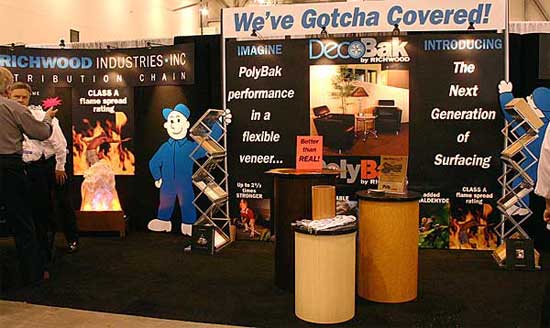 Richwood trade show featuring DecoBak