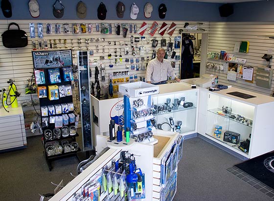 Scuba North shop interior